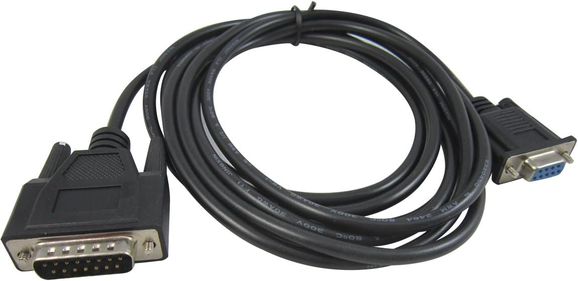 Kemation IC690ACC901 PLC Programming Cable for GE 90 Series, RS232/SNP Interface Adapter,3m