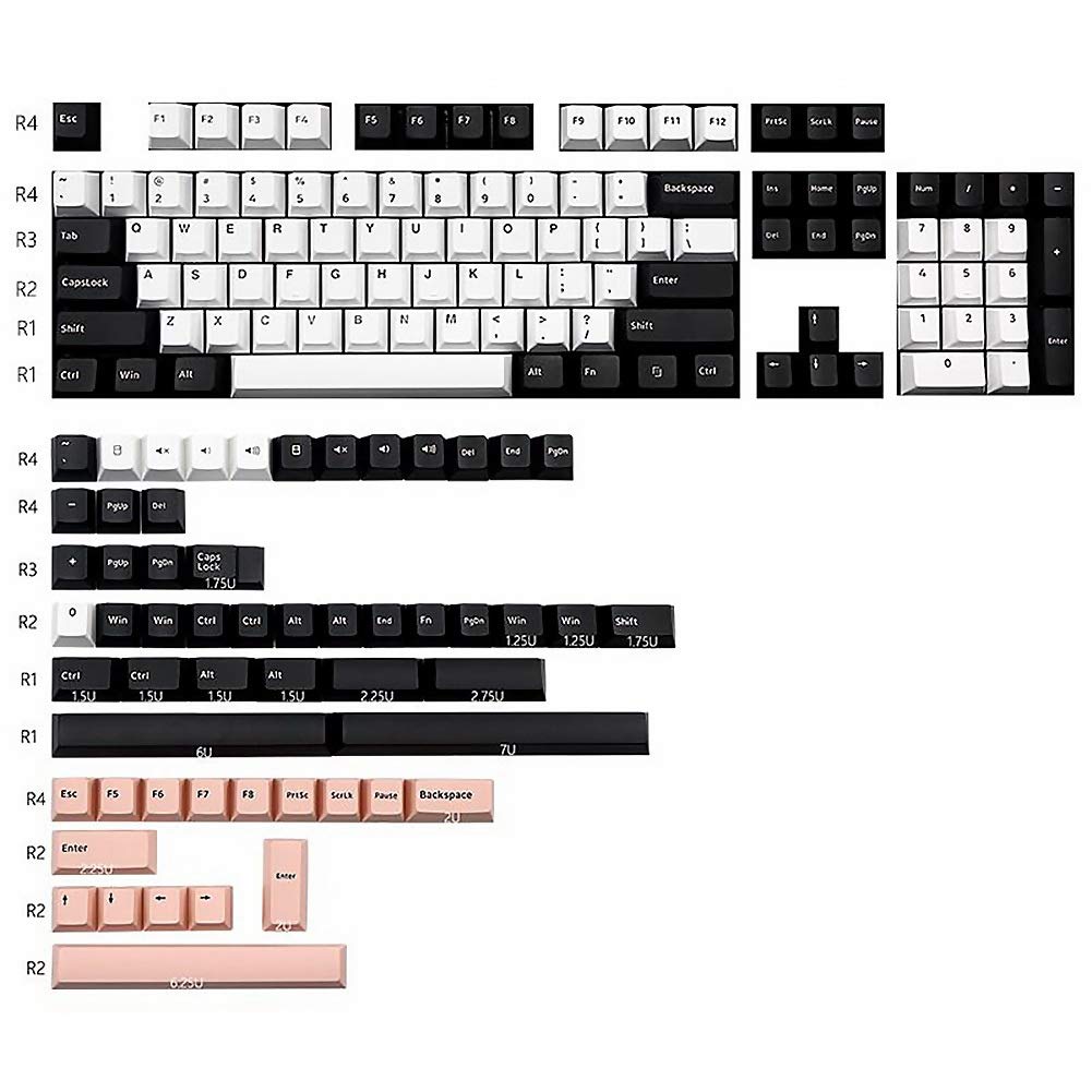 Facibom Suitable for Original High 2-Color Molding Red Samurai Night Running Olivia 2-Color PBT Keyc