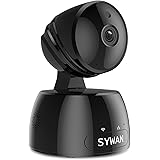 Wireless Security Camera, Sywan 1080P HD WiFi Camera Support Cloud Storage Baby Monitor Home Surveillance Camera with Motion Sounds Detection Two-Way Audio Night Vision,Black