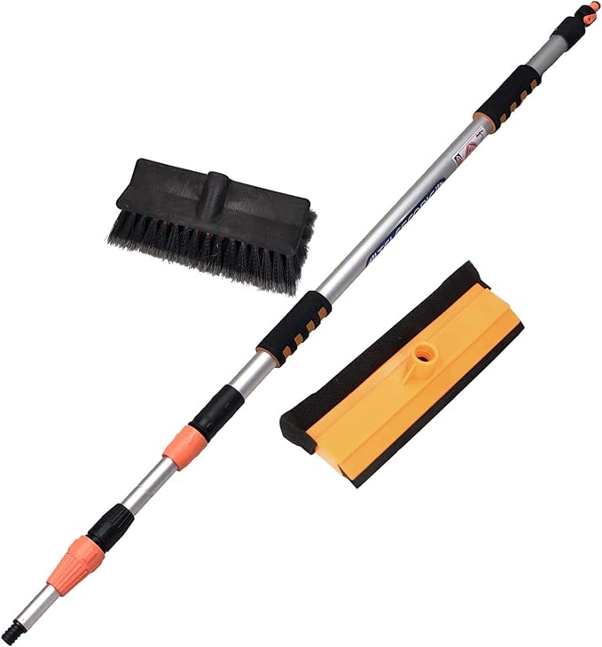 AB ToolsToolzone 3m Extendable Aluminium Car Wash Brush Telescopic