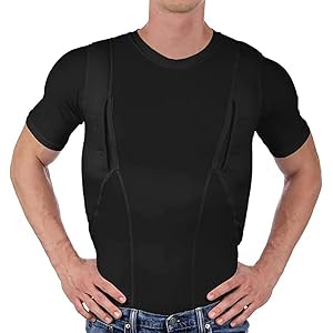 PGFEK 2tac Shadow Carry Tee, Tactical Holster Shirt with Storage Pocket | Holster Shirt, Outdoor Hiking, Expedition Ready, Co