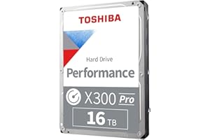 Toshiba X300 PRO 16TB High Workload Performance for Creative Professionals 3.5-Inch Internal Hard Drive – Up to 300 TB/Year W