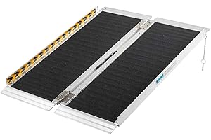 TRIBLE SIX Wheelchair Ramp 3FT, 600LBs Capacity Anti-Slip Aluminum Folding Portable Handicap Threshold Entry Ramp for Home, Doorways Steps, Scooter, Stairs, 36" L x 28.3" W