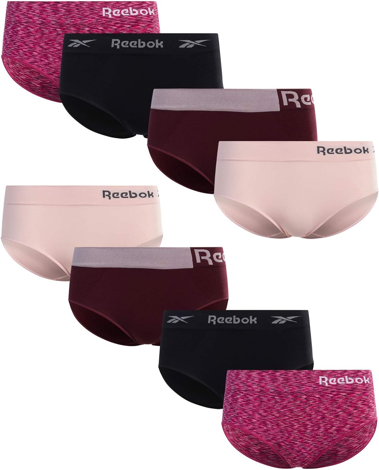 Reebok Women's Underwear Seamless Hipster Panties with Tag Free