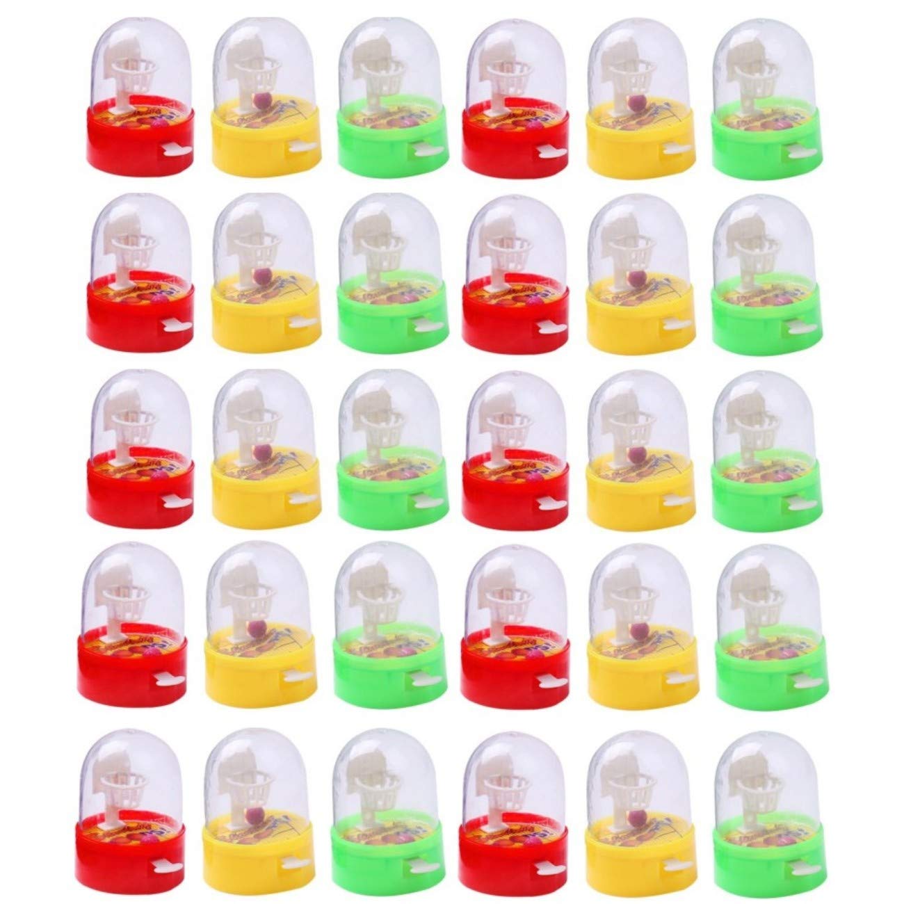 JZK 30 x Mini tabletop basketball shooting game desk toy, handheld finger basketball game toy, kids birthday party favours bag fillers Christmas stocking filler