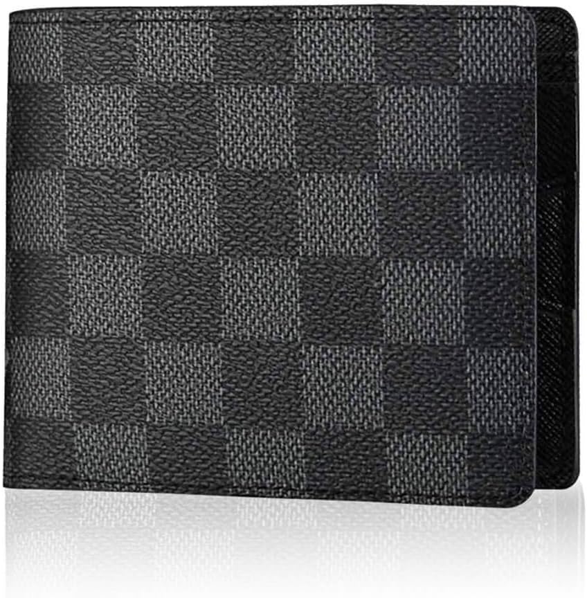 Men's Leather Wallet Slim Front Pocket Wallet Billfold RFID Blocking
