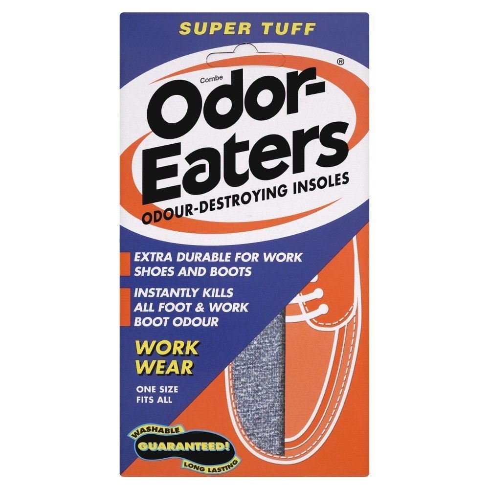 Odor-Eaters Supertuff, Odour-Destroying, Heavy duty insoles for work wear - Packaging May Vary