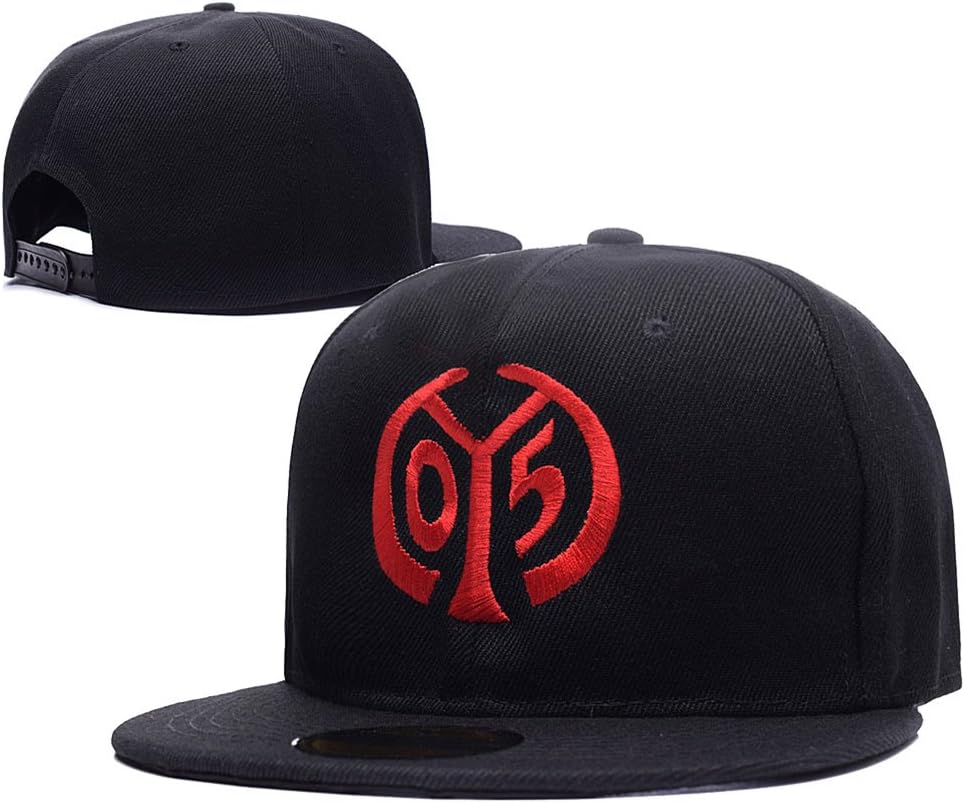 HAISHEN FSV Mainz 05 Logo Adjustable Snapback Embroidery Hats Caps - Black