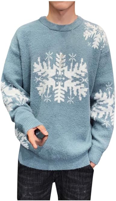 mens snowflake sweater