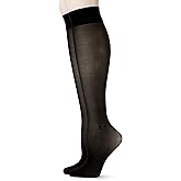 Amazon Essentials Women's Sheer Knee High Stockings, 2 Pairs