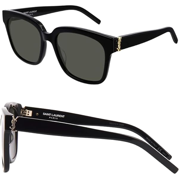 Saint Laurent★素敵!Black&Silver Hearts Large Sunglasses Amazon.com: Saint Laurent Women's Silver Hearts With Black