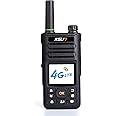 KSUN 4G Network Radio WiFi Walkie Talkie Long Range with Bluetooth-Compatible LTE/PoC Two Way Radio Push-to-Talk for Zello Android w/4000mAh Rechargeable Battery, ZL10
