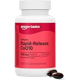 Amazon Basics Rapid-Release CoQ10 Heart Health Softgels, 100 mg, 60 Count