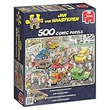 Jumbo Jan Van Haasteren in the Car Respraying Shop Jigsaw Puzzle (500 Piece)