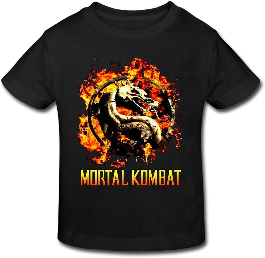 Fashion Custom Summer Mortal Kombat Fighting Video Games Short Sleeve Toddler Tee Kids T-shirt