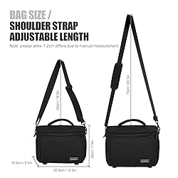 Cwatcun Camera Bag Crossbody Shoulder Messenger
