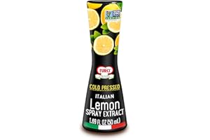 Turci Lemon Extract Spray 1.69 fl. oz., A Flavor-Packed Finishing Touch on Hot/Cold Dishes, Natural Extract, Non-GMO, Preservative Free, No Artificial Color/Flavor