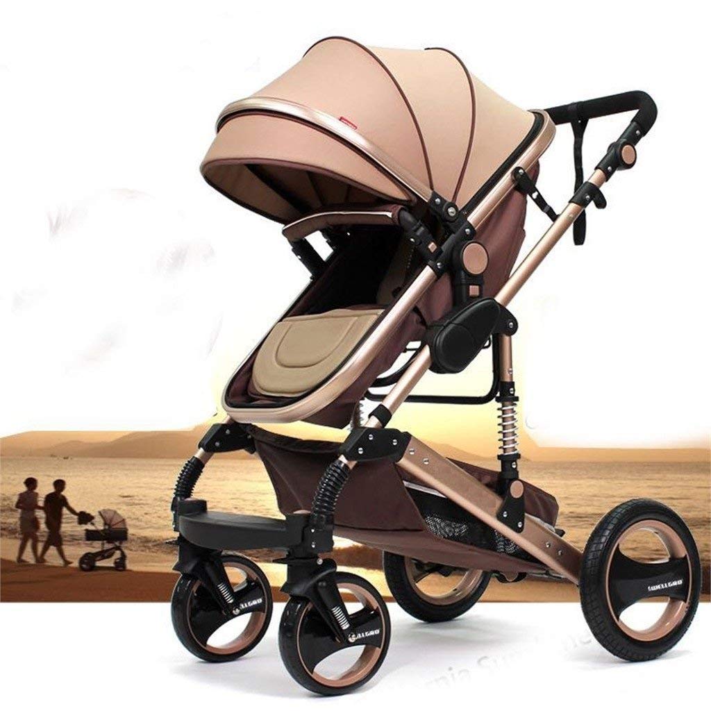 Kinderwagen „California“, 3 in 1 Kombikinderwagen Megaset 8 teilig inkl. Babyschale, Sportwagen, Babywanne und Zubehör, zertifiziert nach der Sicherheitsnorm EN1888, Beige