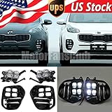 MotorFansClub LED Daytime Running Light Fog Light