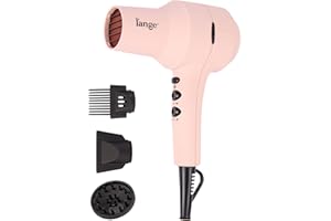 L'ANGE HAIR PowerStyle Ionic Turbo Hair Dryer | 1875W Fast Drying & Precision Styling for Long-Lasting, Frizz-Free Looks | Advanced Ionic Technology Smooths & Shines Hair (Blush)