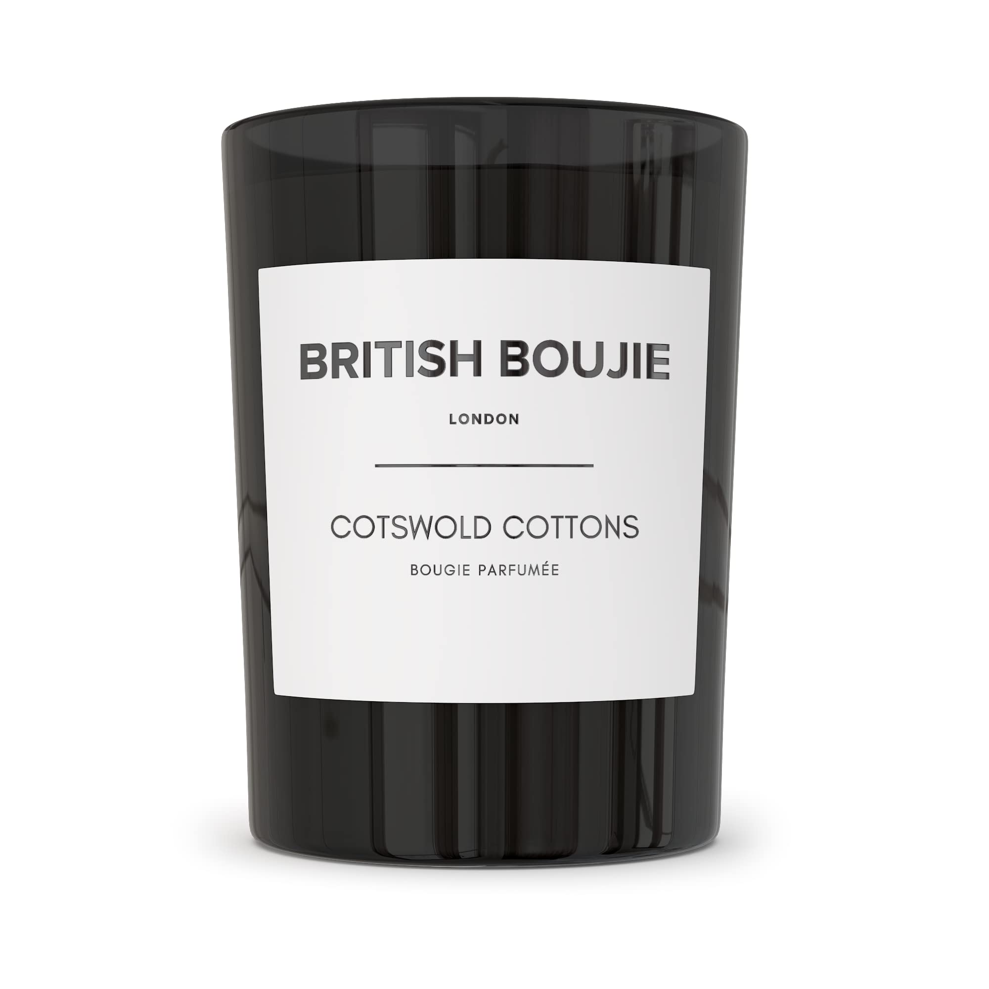 Cotswold Cottons Large Luxury Scented Candle in Box - Luxurious Fresh Linen Fragrance with Floral & Woody Hints - Long Burn time - 280gm Natural Wax - Scented Candle Gifts for Women & Men