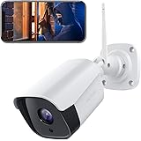 Outdoor Security Camera, Victure 1080P WiFi Home Surveillance Weatherproof Camera with Night Vision, 2-Way Audio, Motion Dete