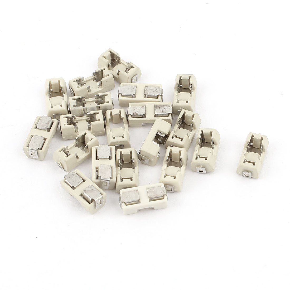 sourcing map 20Pcs Plastic Shell Fuses Holder Socket for Surface Mounted Devices 1808 Fuse