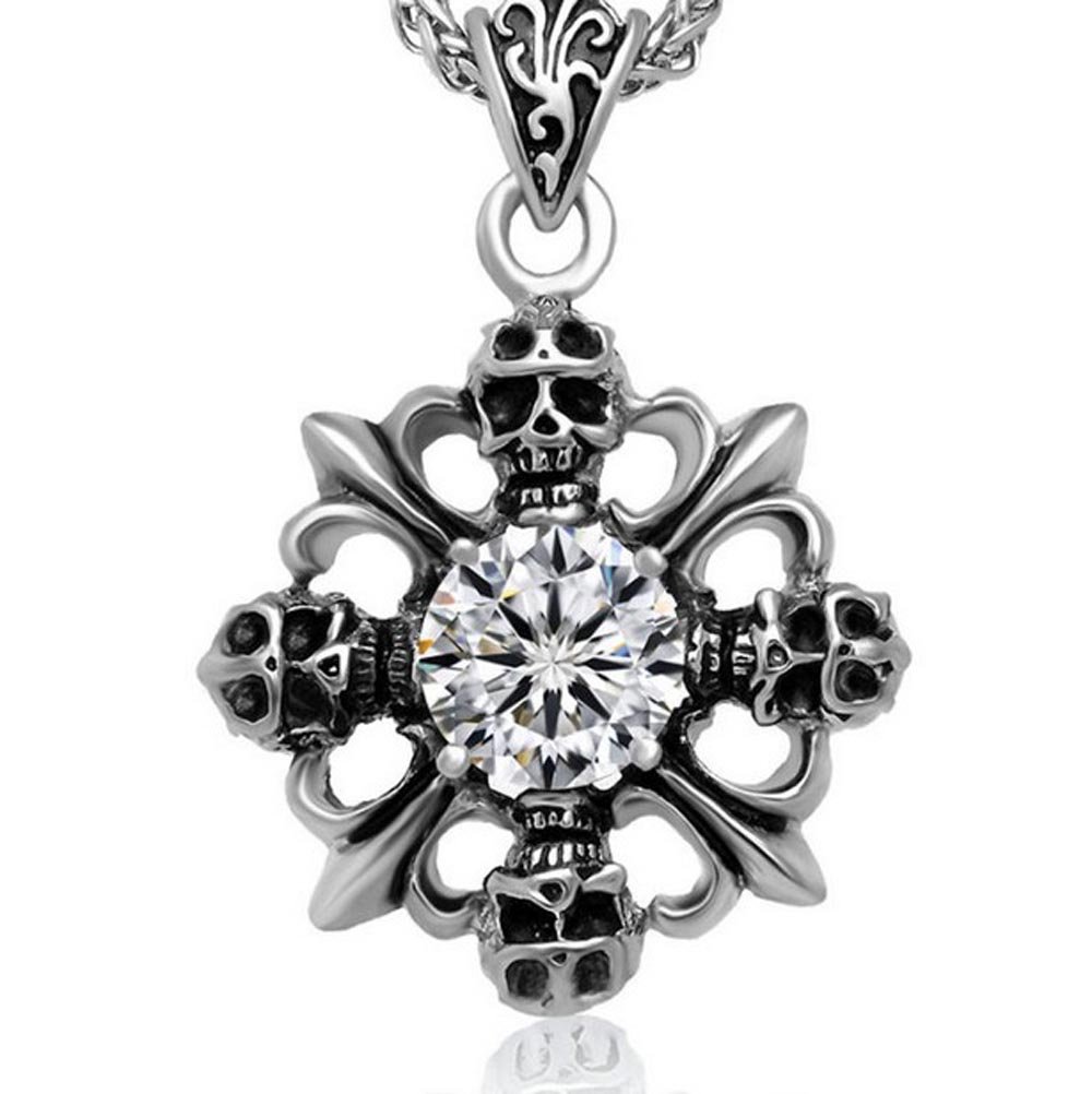 Chrome Hearts Skull Diamond Cross 
