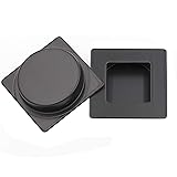 homdiy Sliding Closet Door Handle Black Flush