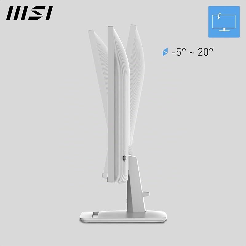 PRO MP243WA E14 24-Inch FHD Computer Monitor, 1920x1080 IPS, 144Hz, 1ms, HDR Ready, Adaptive Sync, Eye Care, Built-in Speaker, HDMI 1.4b, DP 1.2a, Frameless, Tilt Adjustable, Vesa Mount, White
