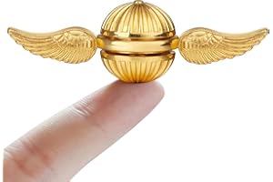 ANZMTOSN Golden Fidget Spinner for Kids Adults, Metal Orb Ball Toy, Sphere Fidget Hand Finger Spinner Ball for Boys Girls, Desk Office Toys Decoration Classroom Stress Relief Gift for Birthday Christmas