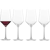 ZWIESEL GLAS Pure Cabernet Red Wine Glass (Set of 4), Graceful Wine Glasses for Red Wine, Dishwasher-Safe Tritan Crystal Glasses, Made in Germany (19 Ounce)