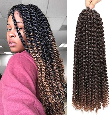 Passion Twist Hair 6 Packs 18 Inch Water Wave Crochet Braiding