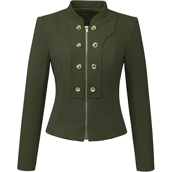 Blazer met slechts één knoop en kleppenzakken - gletsjerblauw