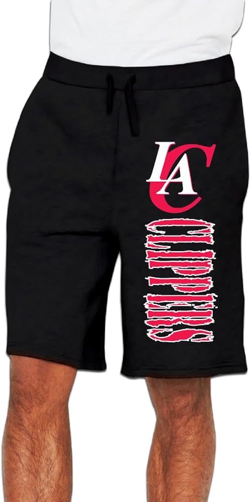Men's Los Angeles Clippers Logo Cotton Short Fleece Sweatpant