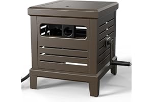 Relhost Hose Reel, Heavy Duty Hose Reel Box Hideaway Holds 100 ft x 5/8" Hose, Never-Leak System, Manual Crank Handle, Hose Guide, Stable Foot Pedal, Ideal for Yards, Patios, and Garden Sheds