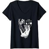 Womens Korn The Nothing V-Neck T-Shirt