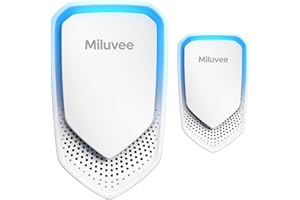Miluvee Premium Plug In Air Ionizer (2 Pack), Negative Ion Air Purifier for Bedroom, Kitchen & Office | Air Cleaner for Smoke