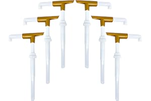 GOOD TIMES COFFEE CO. Sauce Pump Dispenser for Ghirardelli Bottles (Pack of 6), Fits 87.3 to 90.4 Ounce Bottles