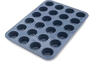 Vnray Mini Muffin Tray Cup Silicone Muffin Pan, Non-Stick Muffin Cupcake Tin, Baking Mould for Muffins or Cupcakes, Bakeware 