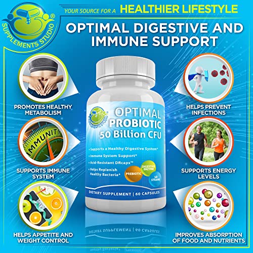 Acidophilus Probiotic 50 Billion Probiotic Multi Enzyme Digestive