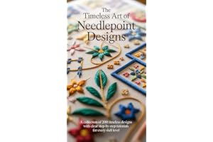 The Timeless Art of Needlepoint Designs: A Collection of 200 Timeless Designs with Clear Step-by-Step Tutorials for Every Ski