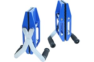 2 Pcs Granite Carrying Clamps Double Handed Panel Stone Carry Clamp 660 lbs with Rubber-lined（0-2.36 inch) Heavy Duty Lifting