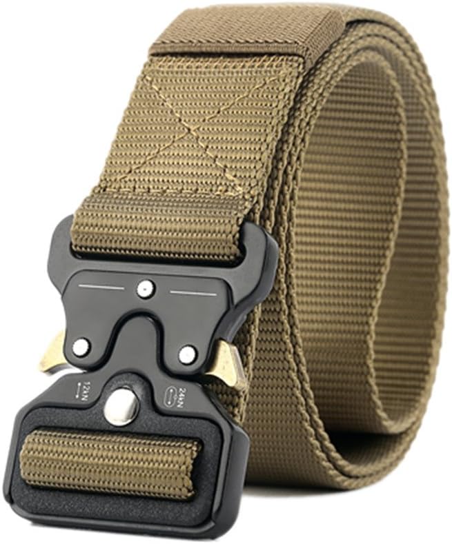Anti-allergic plastic steel buckle, men's and women's casual style nylon belt