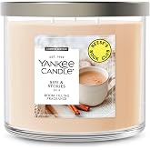 Yankee Candle Sips &amp; Stories Scented Candle, 14.5oz 3-Wick | Up to 40 Hour Burn Time, Room Filling Fragrance, Long-Lasting Scent, Premium Plant Wax Blend, Consistent Burn, Giftable