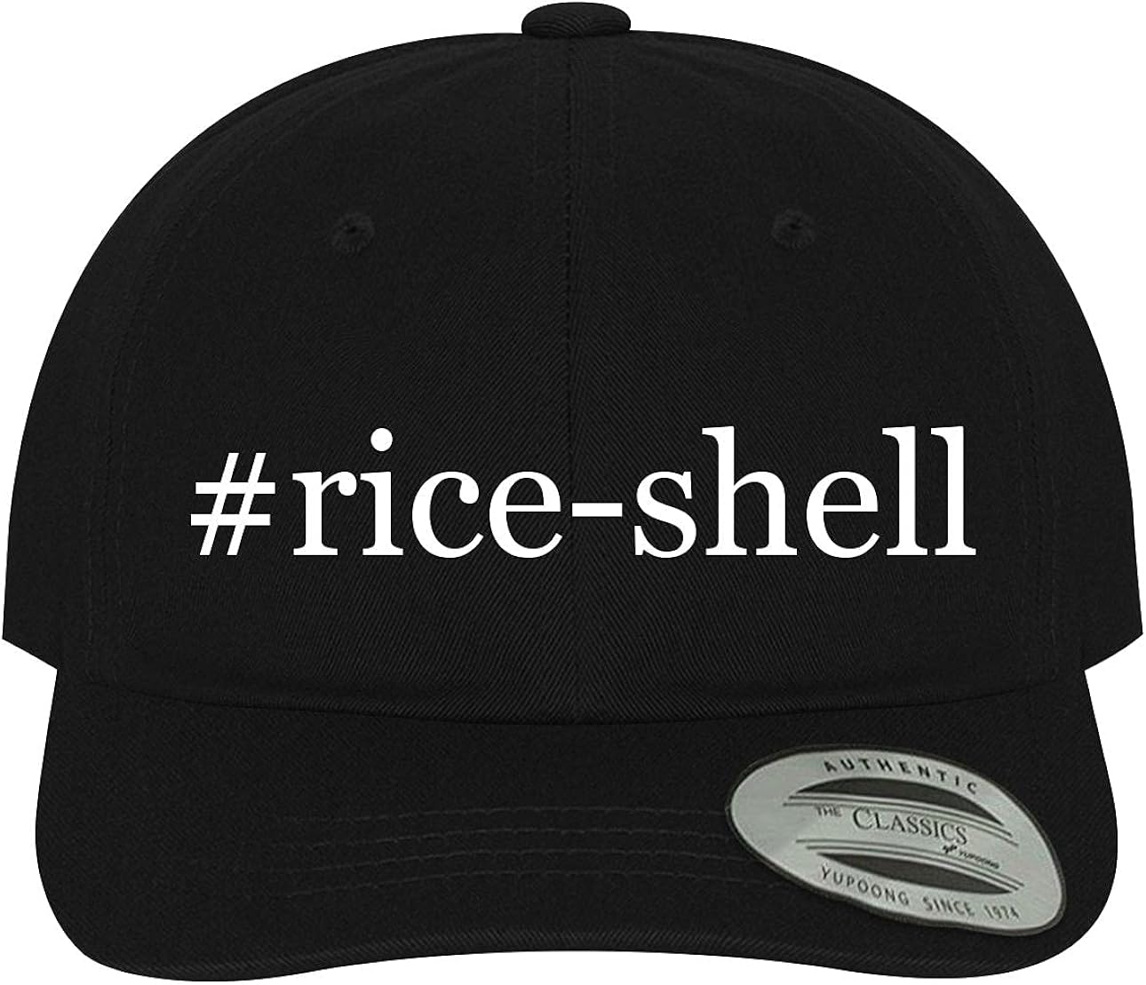  Rice Shell Hashtag Soft Black Dad Hat Baseball Cap One Size At
