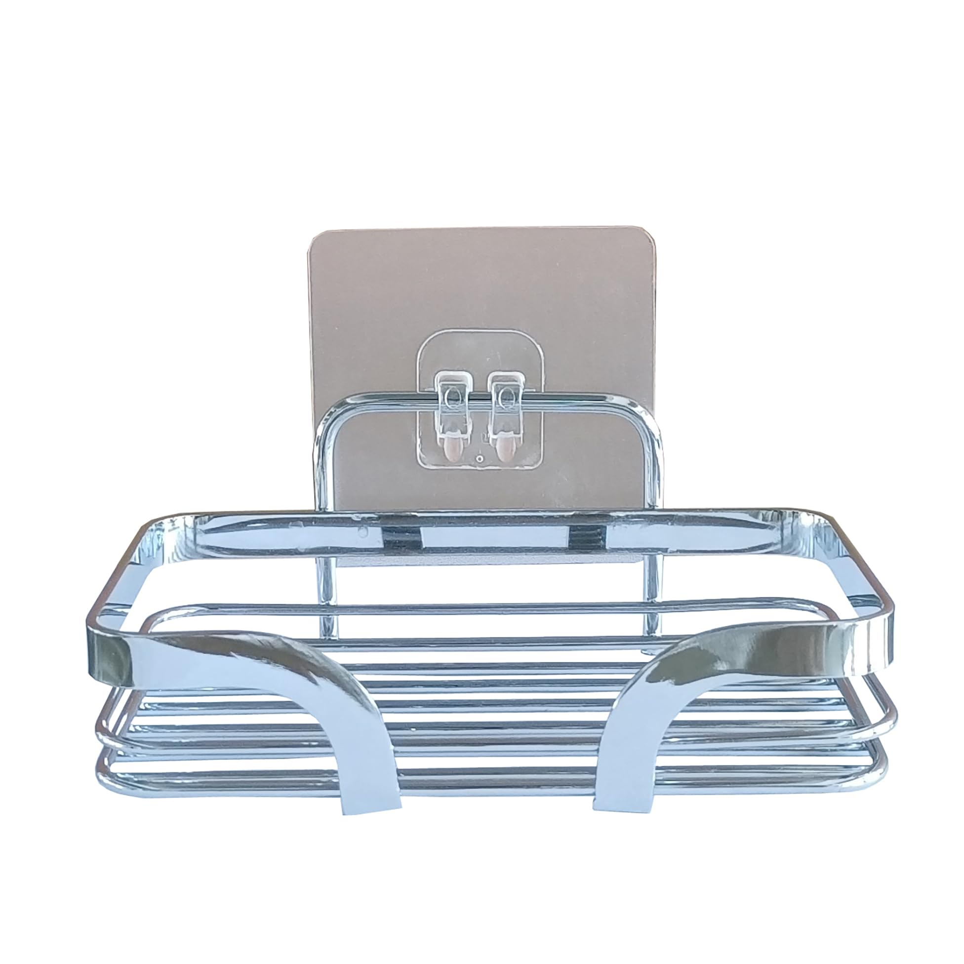 Douceur d'Intérieur Soap Dish, Chrome, 14 x 9.2 x 5.6 CM