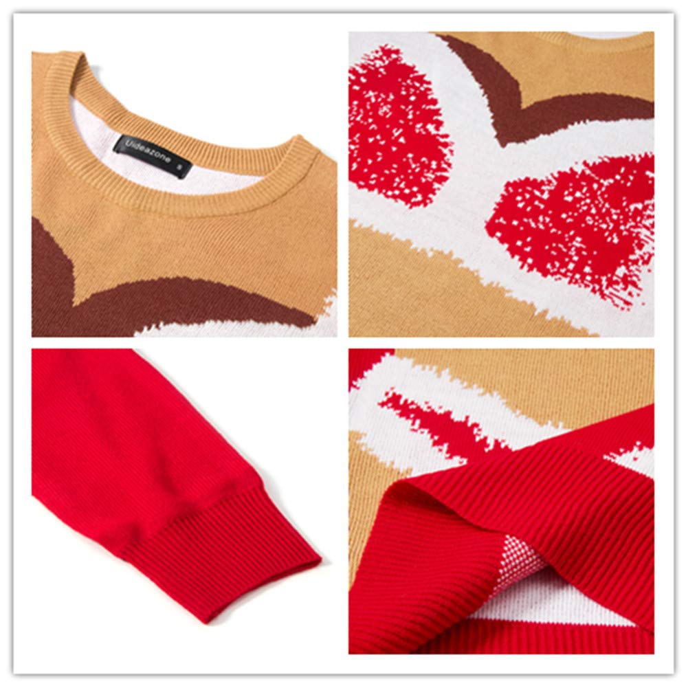 Uideazone Men\'s Ugly Christmas Funny Sweatshirt Gift for Your Couples