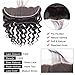 Ugrace Brazilian Hair Loose Deep Wave Bundles with Frontal Closure 8A Virgin Hair Wet and Wavy Human Hair Extensions Ear to Ear Lace Frontal with Bundles(14/16/18+12 Inch Frontal)