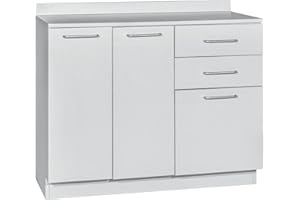 Vivacomfort 42 Inch Base Cabinet with No Sink – Grey